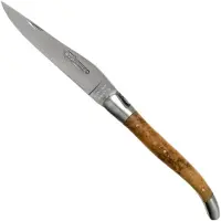 Laguiole En Aubrac 12cm teakhout handgevijld L0212LKH/FSB1 Laguiolemes