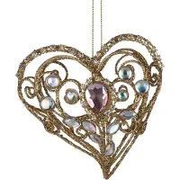 Goodwill Moederdag Hart met Juwelen Goud-Roze 9 cm