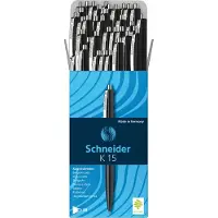 Schneider balpen k15 M zwart doos a 50 zwart Kunststof Pen