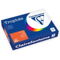 Clairefontaine Gekleurd papier Fel oranje 80 grams A4 (500 vel)