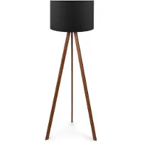 Opviq Vloerlamp Bibi | kunststof zwart 38x140 cm vloerlampen | NADUVI