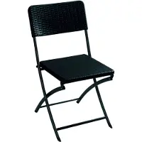 Perel folding chair rattan Campingstoel Zwart FP165R Belastbaarheid (gewicht) (max.) 300 kg