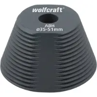 Wolfcraft Hulpstuk | Voor het vergroten van gaten met een gatenzaag | Ø35–51mm | 1 stuk - 5950000