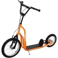 HOMCOM HOMdotCOM Meisjesstep stadsscooter, oranje