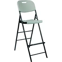 Perel bar stool Polyethyleen, Staal Wit