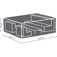Perel Loungesethoes (300 x 200 x 75 cm, PP)