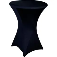 Perel Standing table cover Statafelovertrek Zwart FP201