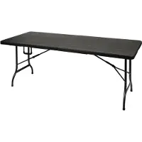 Perel folding table wood Campingtafel Zwart FP180W Belastbaarheid (gewicht) (max.) 100 kg