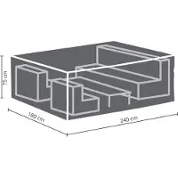 Perel Loungesethoes (240 x 180 x 75 cm, PP)