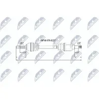 NTY NPW-FR-027 Aandrijfas