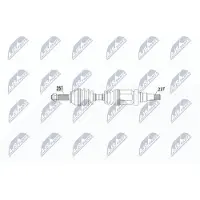 NTY NPW-FR-028 Aandrijfas