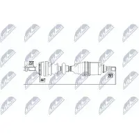 NTY NPW-RE-017 Aandrijfas