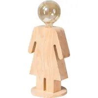 Eth Eve XL Wood Tafellamp Vrouw 36cm 1x E27 Hout
