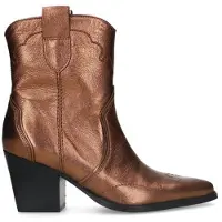 Manfield leren cowboylaarzen brons metallic female | Maat: 36
