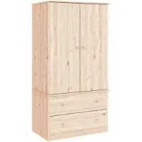 vidaXL Kledingkast ALTA 90x55x170 cm massief grenenhout-VXL-353929