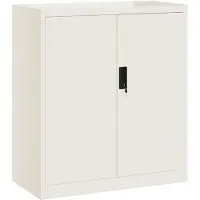 vidaXL Archiefkast 79x40x90 cm staal wit