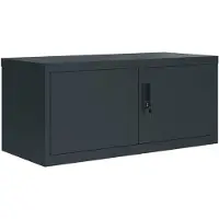 vidaXL Archiefkast 90x40x40 cm staal antracietkleurig