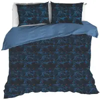 De Witte Lietaer Dekbedovertrek Cobra Blue Fusion Percal-200 x 200 / 220 cm | 2-Persoons
