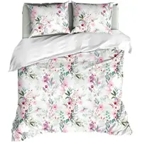 Satin d'or Dekbedovertrek Solange Multi Satijn-240 x 200 / 220 cm | Lits-Jumeaux