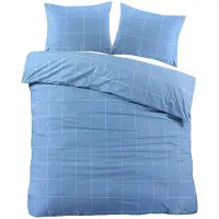 Daydream Dekbedovertrek Duuk Blauw Katoen-240 x 200 / 220 cm | Lits-Jumeaux