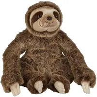Ravensden pluche knuffel dier Luiaard - 50cm - bruin - Dieren knuffels - Knuffeldier