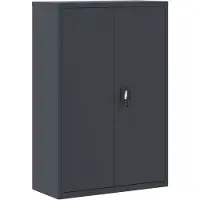 vidaXL Archiefkast 90x40x140 cm staal antracietkleurig