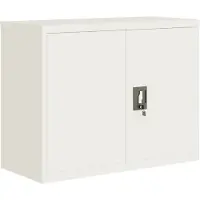 vidaXL Archiefkast 90x40x70 cm staal wit