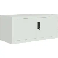 vidaXL Archiefkast 90x40x40 cm staal lichtgrijs