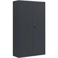 vidaXL Archiefkast 105x40x180 cm staal antracietkleurig