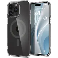 Spigen Ultra Hybrid Backcover MagSafe voor de Apple iPhone 15 Pro Max - Graphite