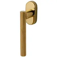 Hardbrass Raamkruk draaikiep Mila ovaal - messing ongelakt