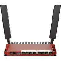 Mikrotik L009UiGS-2HaxD-IN draadloze router Gigabit Ethernet Single-band (2.4 GHz) Rood