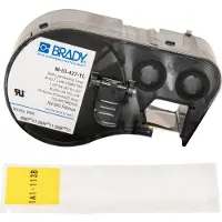 Brady M-53-427-YL gelamineerd vinyl labels | 25,4mm x 102mm x 25,4mm