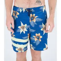 Hurley Phntm Eco Block Party 18 Boardshort Blue Void Size: 33 | Swimming Trunks Outlet | Heren | Blauw