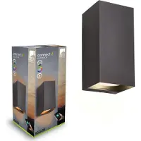 Eglo Smart Wandlamp | Rechthoek | Zwart | Eremitana-Z | RGBWW | Zigbee | 9.8W