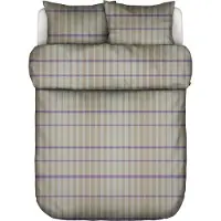 Marc O'Polo Dekbedovertrek Thori Forest Green Flanel-260 x 200 / 220 cm | Extra Breed