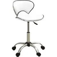 vidaXL Salonkruk kunstleer wit