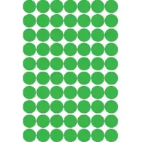APLI ronde etiketten in etui diameter 19 mm, groen, 560 stuks, 70 per blad - 3 stuks