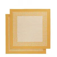 De Witte Lietaer Theedoeken De Witte Lietaer Pied de Poule Ochre (2 stuks)