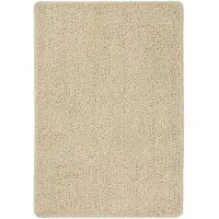 vidaXL Vloerkleed shaggy anti-slip 160x230 cm crèmekleurig