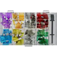 Fixpoint Auto zekering assortiment met tang 80 stuks
