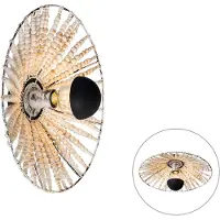 QAZQA Oosterse wandlamp beige met kralen - Moti