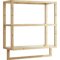 En.casa Handdoekrek Östra voor wandmontage 58,5x52x21 cm bamboe