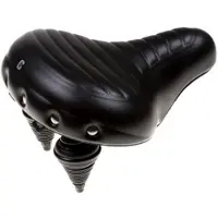 Selle Fietszadel Wave / Drifter Geribbeld Zwart