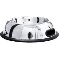 Nobleza Hondenvoerbak - Maat L - Inhoud 1500 ml - Hondendrinkbak - Honden voerbak - Honden drinkbak - RVS - Anti slip
