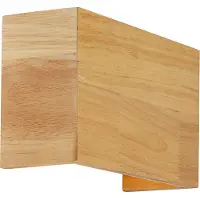 QAZQA Rustieke Wandlamp Eikenhout 2-Lichts - Otan