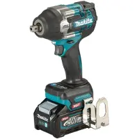 Makita Boormachine + slagboor, Accu-slagmoersleutel 40V max. / 4,0 Ah, 2 accu's + lader in MAKPAC (Oplaadbare batterij)