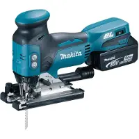 Makita DJV181RT1J 18V Li-Ion Accu Decoupeerzaag Set (2x 5.0Ah Accu) In Mbox - T-greep - Variabel - Koolborstelloos
