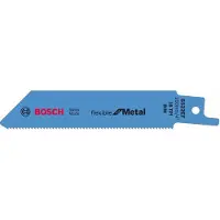 Bosch 2608657721 Reciprozaagblad S 522 EF, Flexible for Metal, verpakking van 2 stuks Zaagbladlengte 100 mm 2 stuk(s)