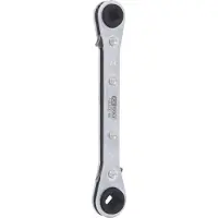 Ks Tools 4 in 1 koude-airco-ratelsleutel, omschakelbaar 130.0122